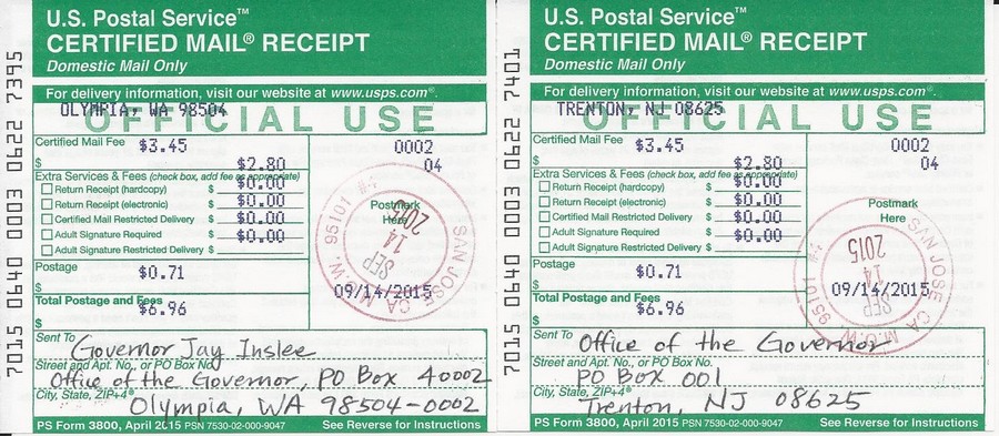 postal service certified mail receipt