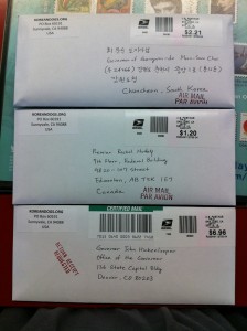 Gangwon-do Sister State Campaign Petition Letters