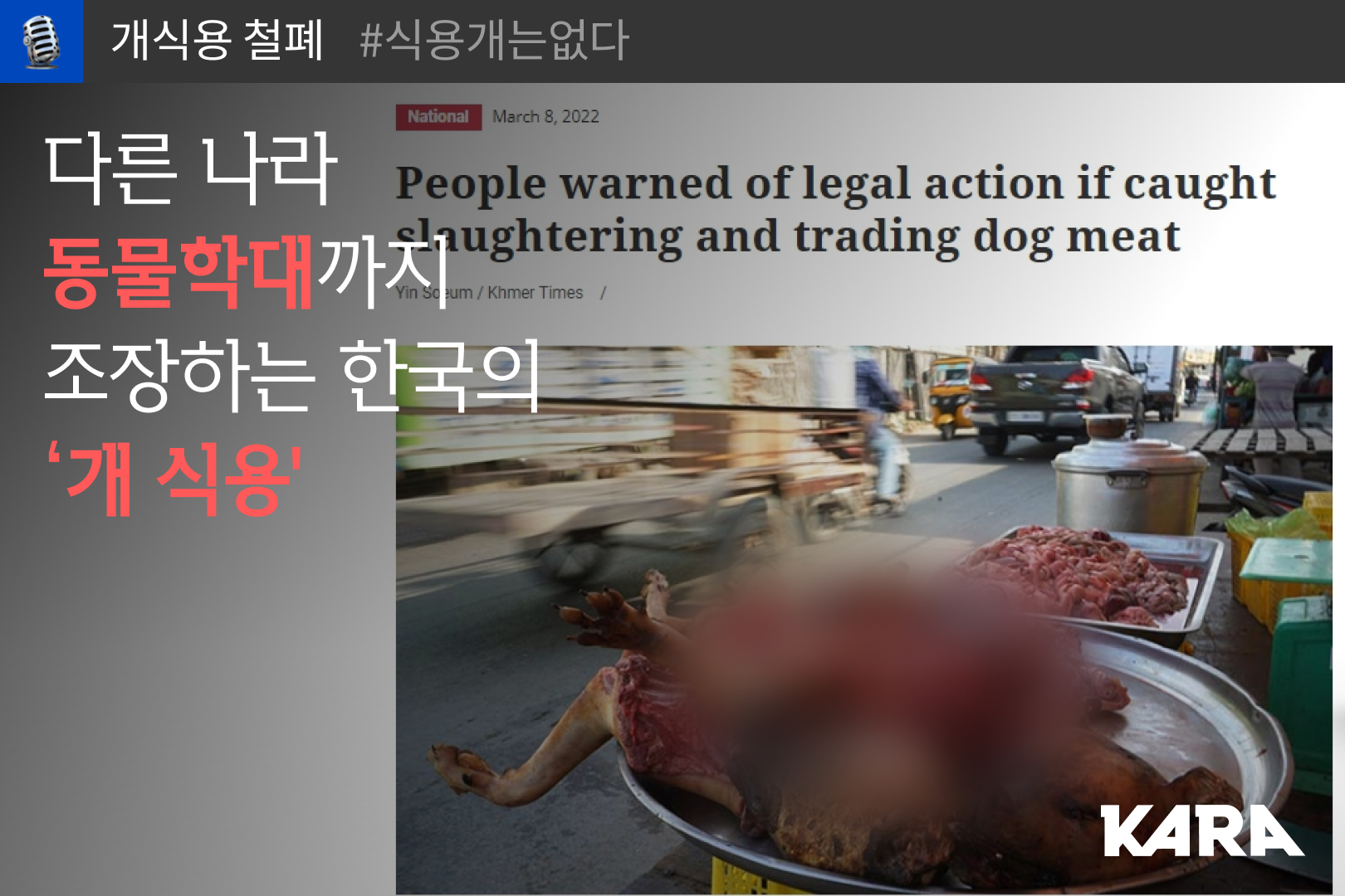 Korea’s practice of eating dog meat promotes animal cruelty in Korea ...